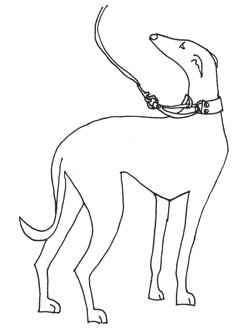 whippet clipart